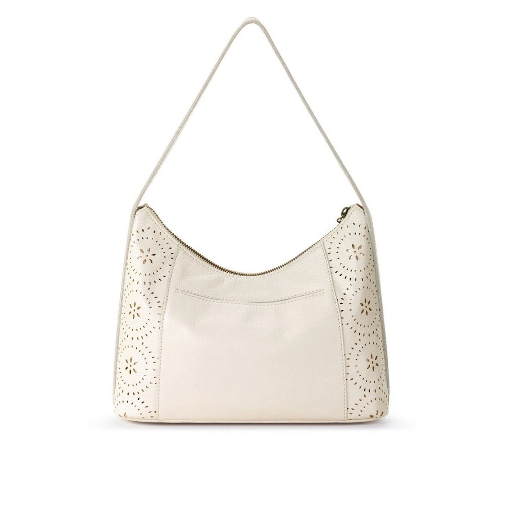 The Sak Leather Hobo Shoulder Bag - Stone